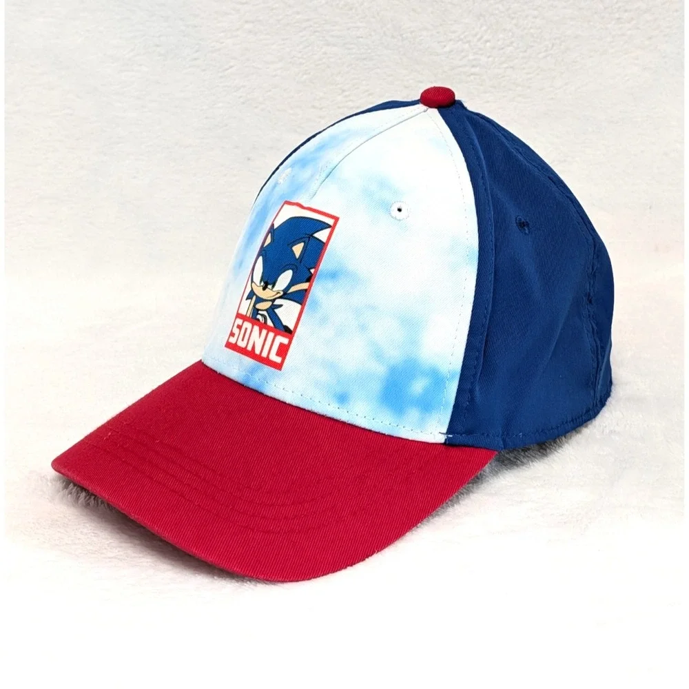 Sonic the Hedgehog Hat Youth OSFM Blue Red Snapback Baseball Cap Sega